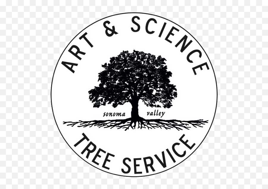 Art U0026 Science Tree Service Care Sonoma Ca - Language Png,Black And White Tree Logo