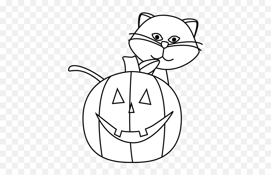 Black Cat Clipart Jack O Lantern - Halloween Cat Free Sight Word Halloween Worksheets For Kindergarten Png,Halloween Cat Png