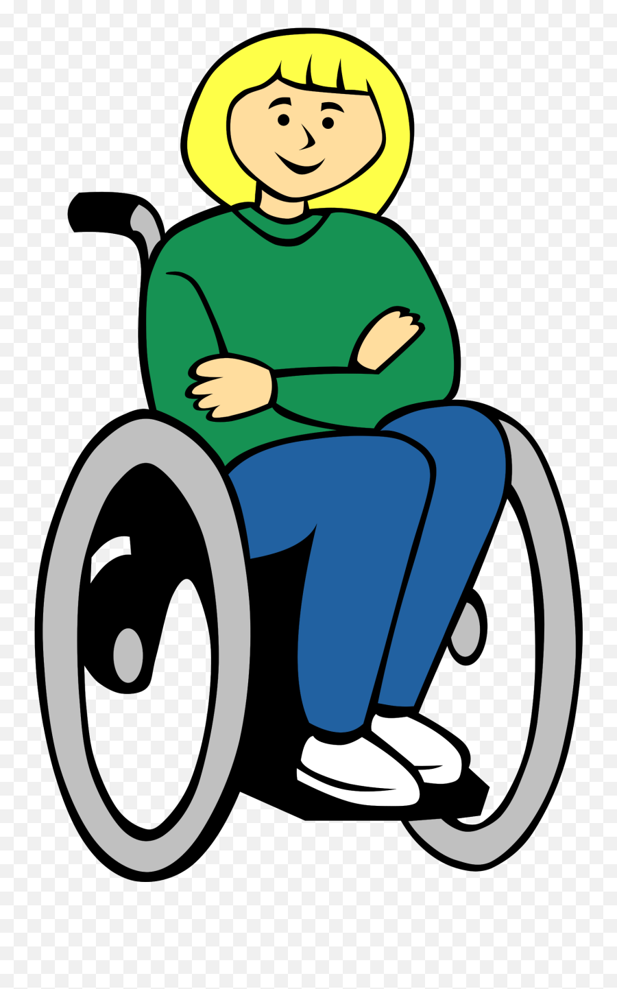 Disabled Handicap Symbol Png - Girl In Wheelchair Clipart,Woman Symbol Png