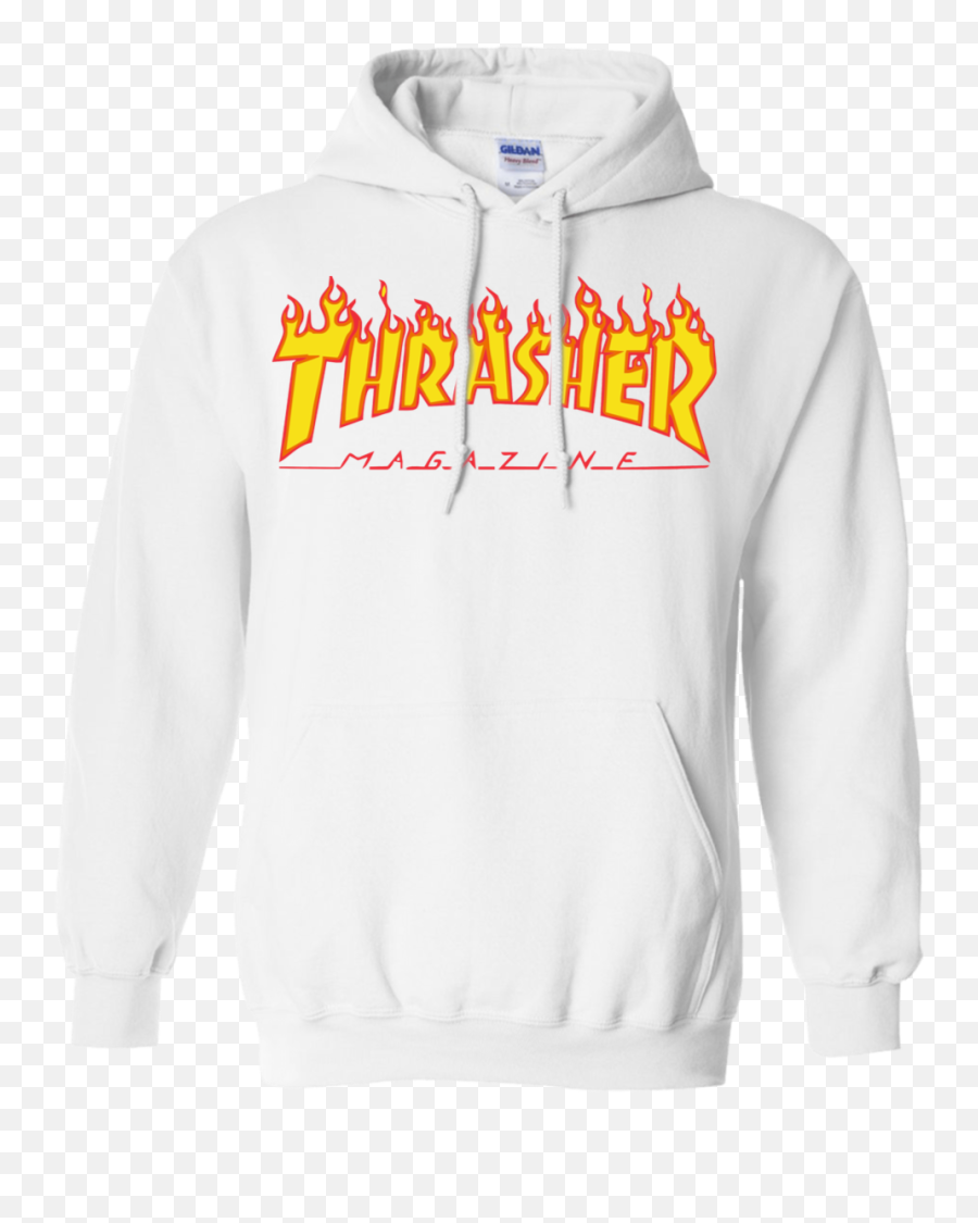 Thrasher Magazine Flame Logo Hoodie Hoodies - Nike Fortnite Hoodie Png,Thrasher Logo Font