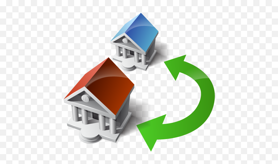 Houses Swap Transfer Wire Icon - Mortgage Switch Png,Swap Icon Png