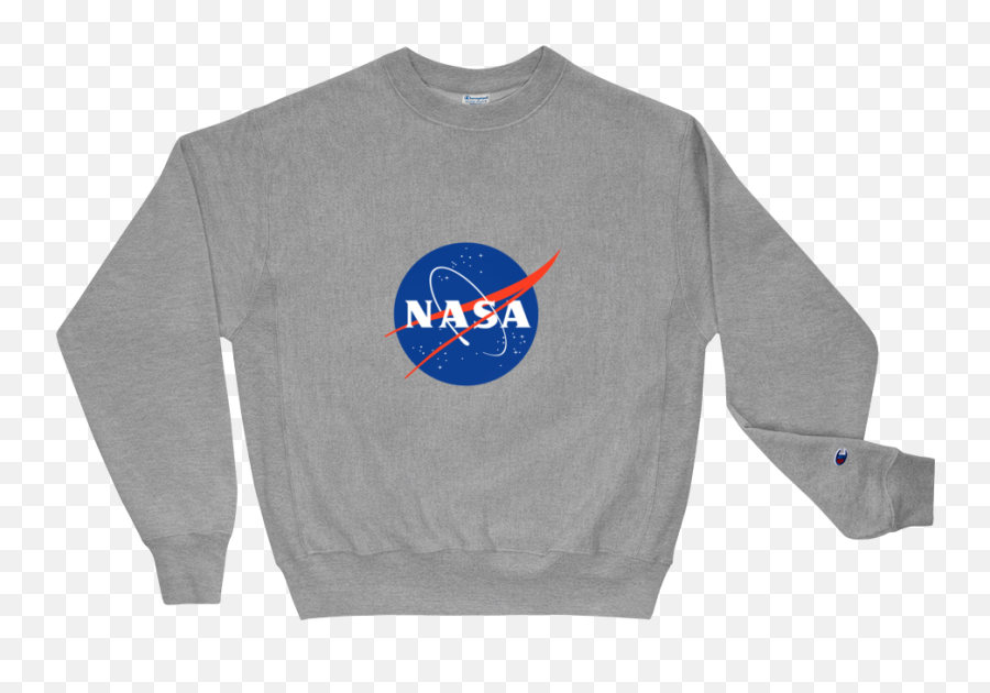 Download Unisex Champion Nasa Logo Print Crew Neck - Nasa Png,Nasa Logo Transparent Background