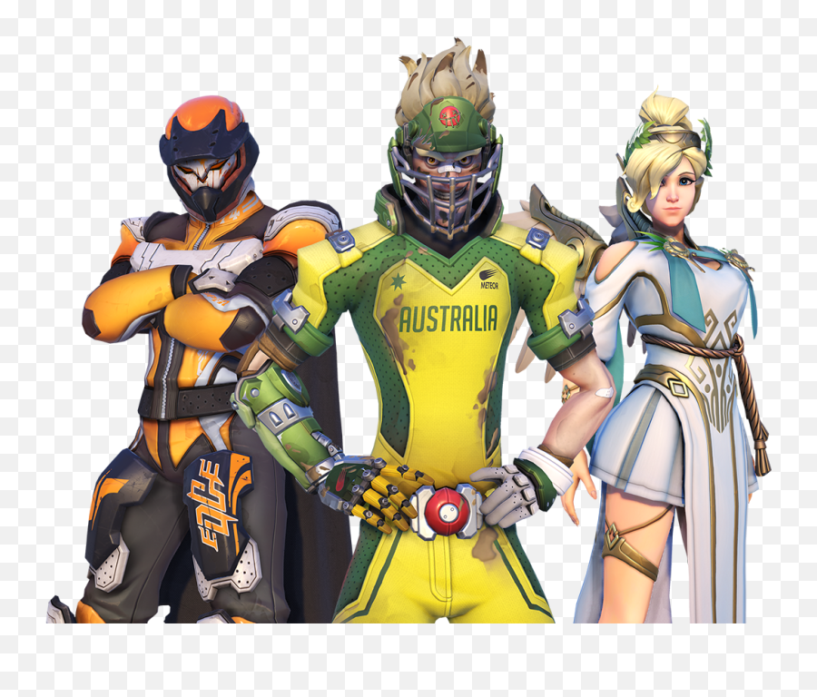 Overwatch Summer Games Junkrat And - Skins Overwatch Soldier 76 Png,Mei Blizzard Icon