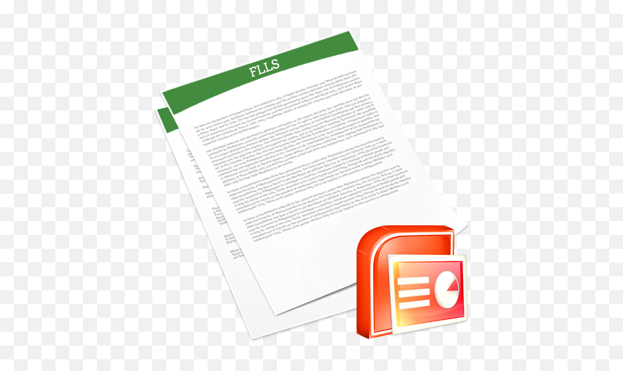 Flls Document Icon With Powerpoint Logo U2013 Finger Lakes - Powerpoint Png,Ppt Icon