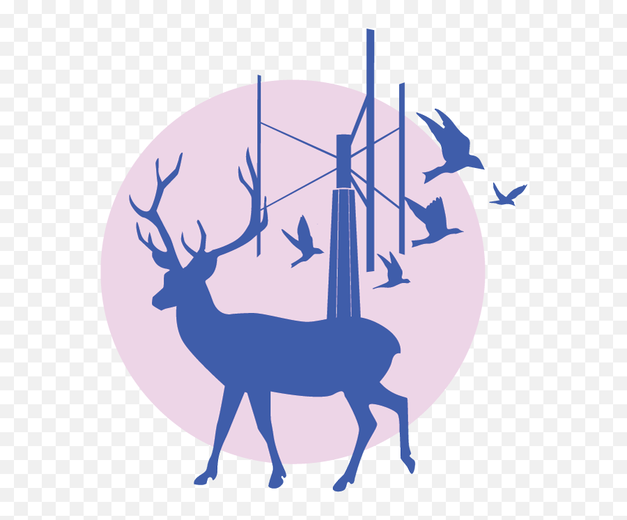 Wildlife Impact - Wind Harvest Deer Animal Silhouette Png,Hollister Pink Icon Sweatshirt