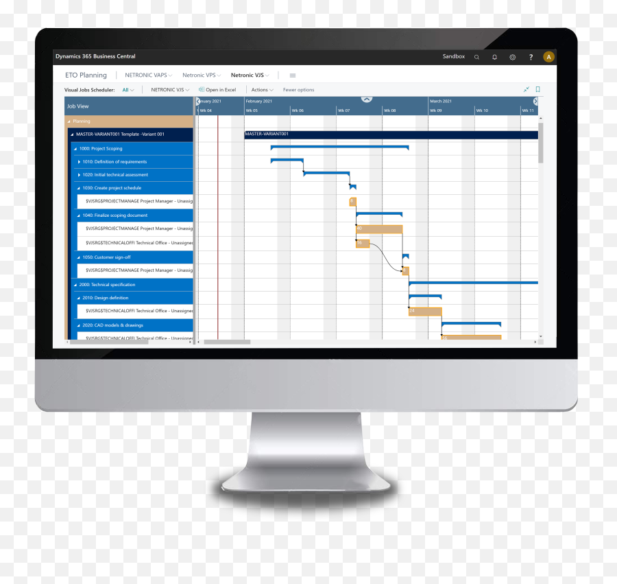 Business Central Visual Jobs Scheduler Project Planning - Planning Business Central Png,Task Manager Icon Png