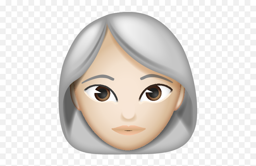 Emoji U2013 The Official Brand Woman White Hair Fitz 3 - U White Hair Emoji Woman Png,The Hair Icon