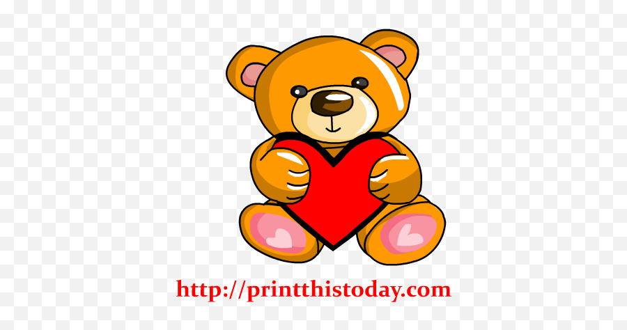Bears Clipart Love Bear - Teddy Bear Holding Heart Clip Art Cute Bears Saying I Love You Png,Teddy Bear Clipart Png