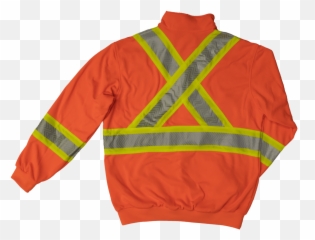 Tough Duck Unisex Hi - Viz 14Zip Orange Pullover Clothing png
