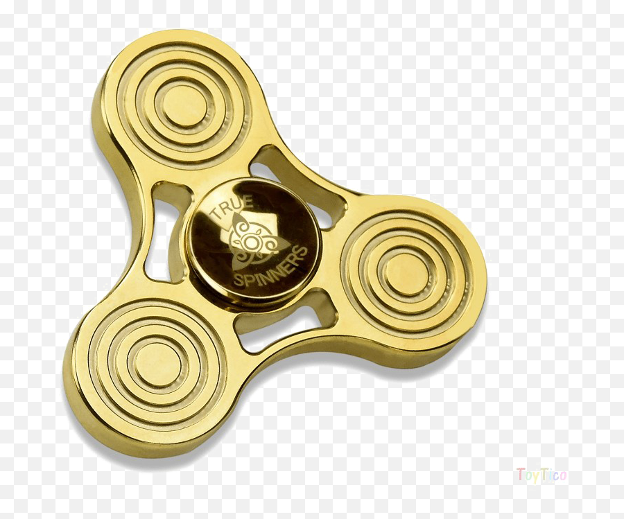 Download Gold Fidget Spinner Hq Image Free Png - Gold Plated Fidget Spinner,Fidget Spinner Png