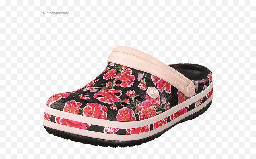 Download Hd Buy Crocs Crocband Graphic Iii Clog Floralblack - Crocs Png,Crocs Png