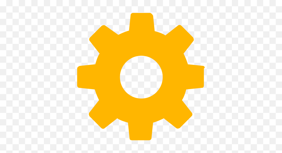 Services Settings And Gear Icon Png Symbol Yellow - Services Icon Png,Gear Cog Icon