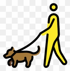 Person With Dog Vector Svg Icon - PNG Repo Free Icons Leash