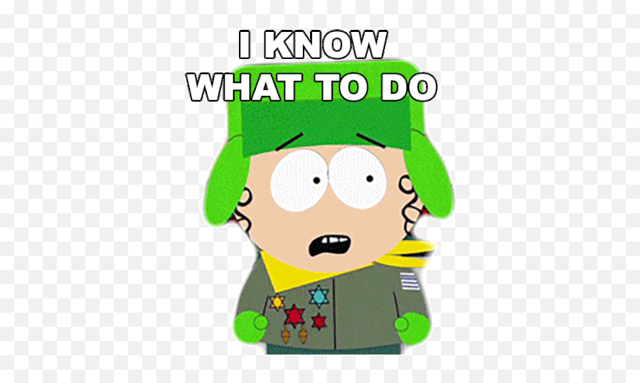 I Know What To Do Kyle Broflovski Sticker - I Know What To Png,Kylo Ren Rp Gif Icon