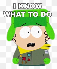 I Know What To Do Kyle Broflovski Sticker - png