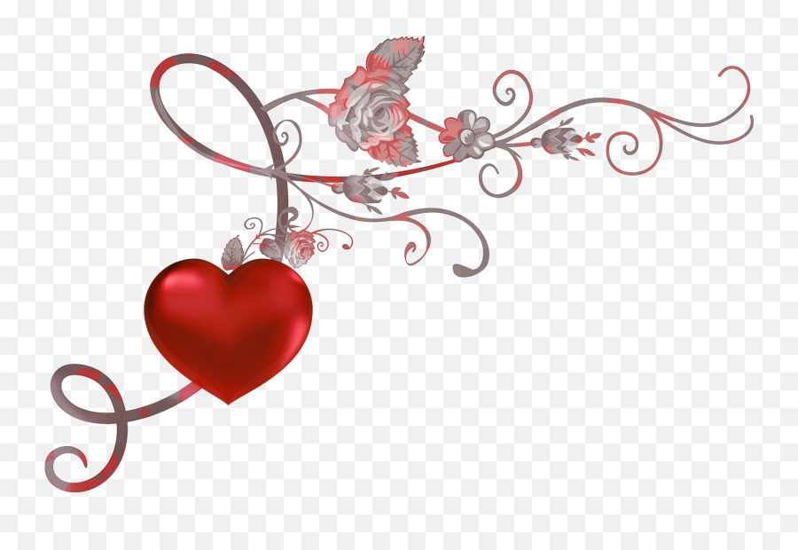 Download Red Heart Decor Png Picture Clipart - Coeur Saint Heart Decor Png,Decor Png