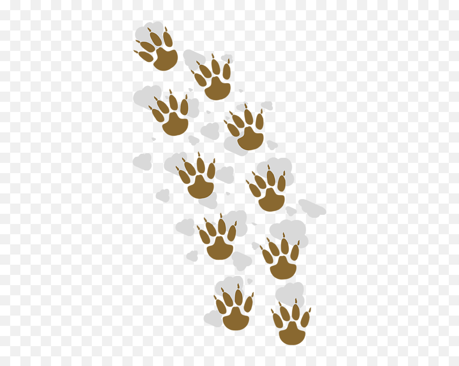 Cute Little Muddy Dirty Dog Pawsfootsteps Print Greeting Card - Huellas De Un Raton Png,Footsteps Transparent Background