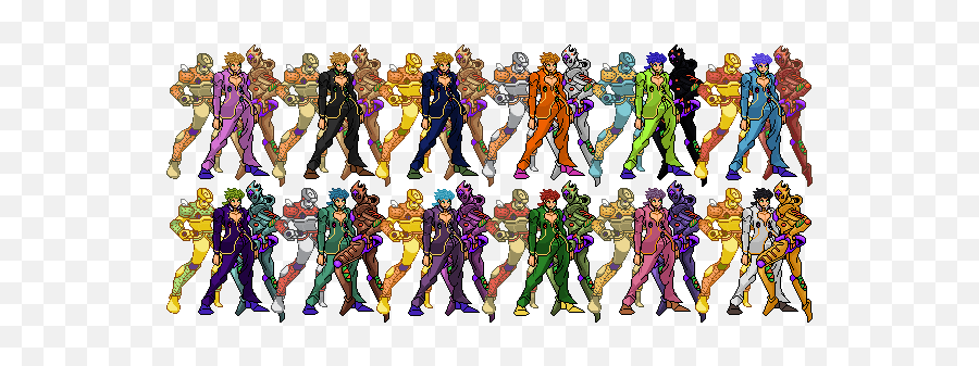 Mfg Giorno Giovanna By Mr Giang Color Separation Update - Giorno Giovanna Color Png,Giorno Giovanna Png