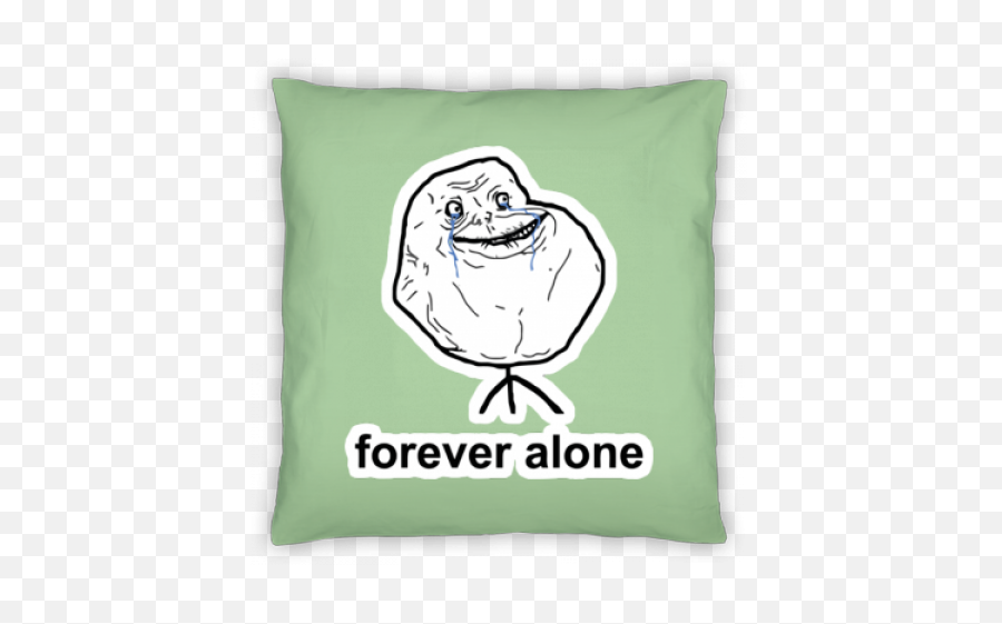 Forever Alone Crying Meme Pillow Case - Forever Alone Meme Png,Forever Alone Png