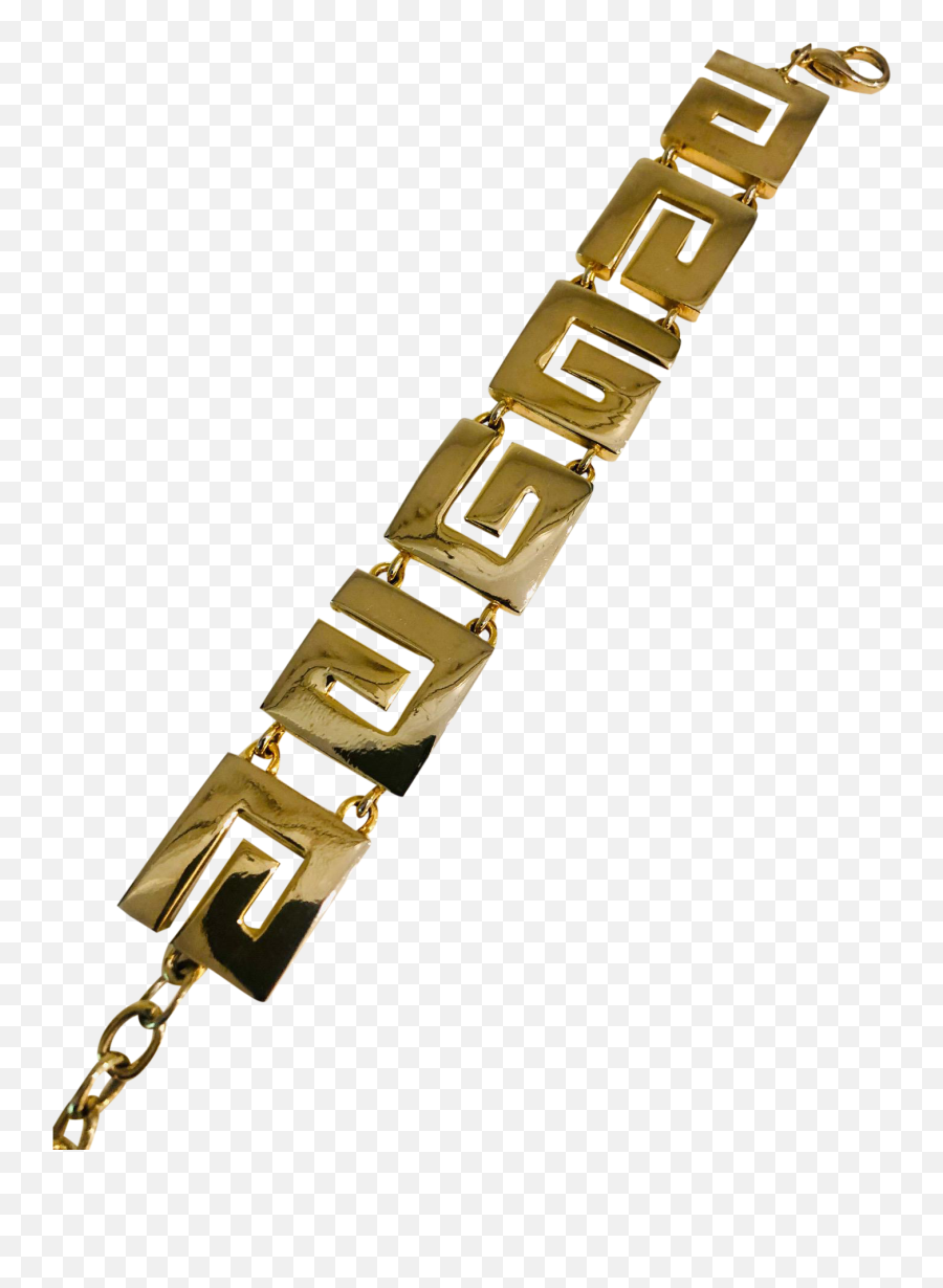 1980s Givenchy Paris G Logo Gold Bracelet - Bracelet Png,Givenchy Logo Png