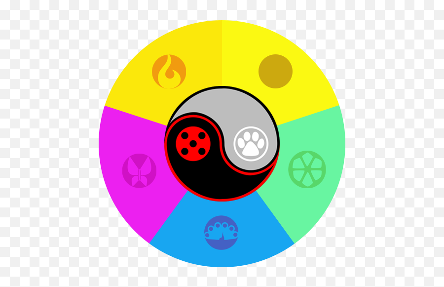 Download Hd Mfc Color Wheel - Miraculous Ladybug Miraculouses Symbol Png,Color Wheel Png
