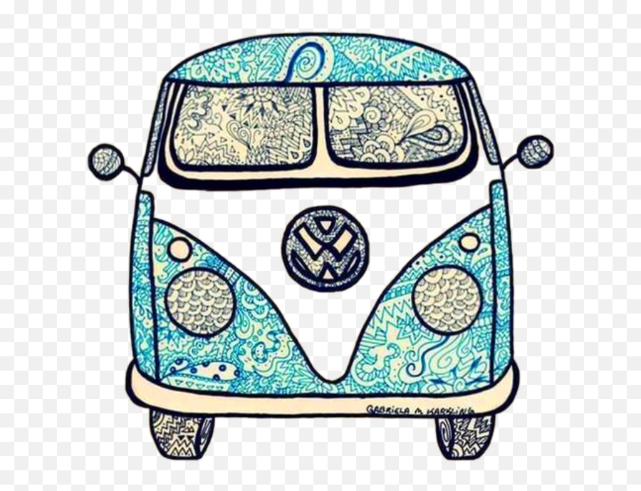 Kombi Hippie Png 7 Image - Desenho De Uma Kombi,Hippie Png