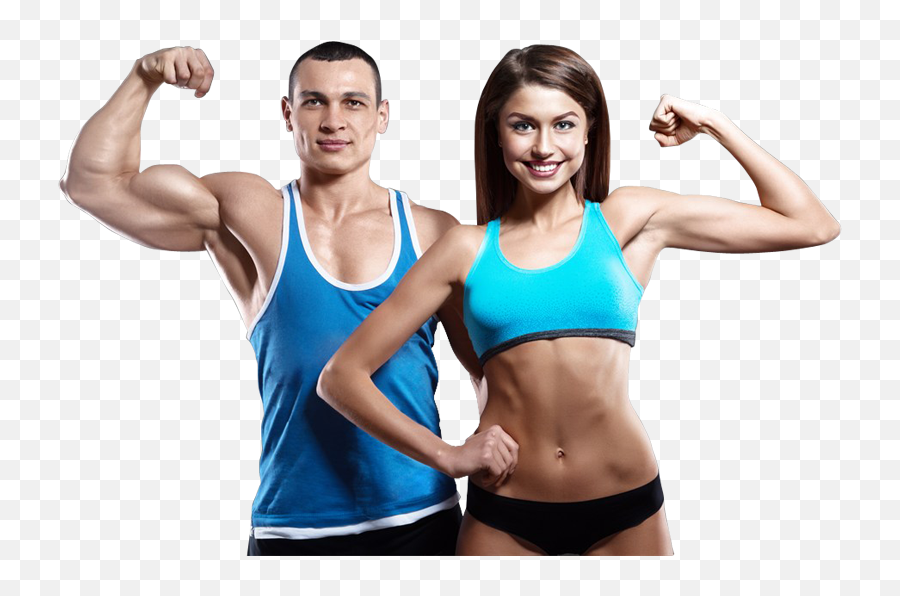Happy Couple Working Out Together - Women Body Builder Png,Happy Couple Png