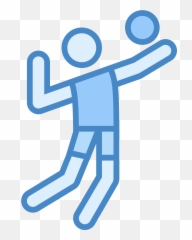 Download Volleyball Player Icon - PNG Image with Of Playing