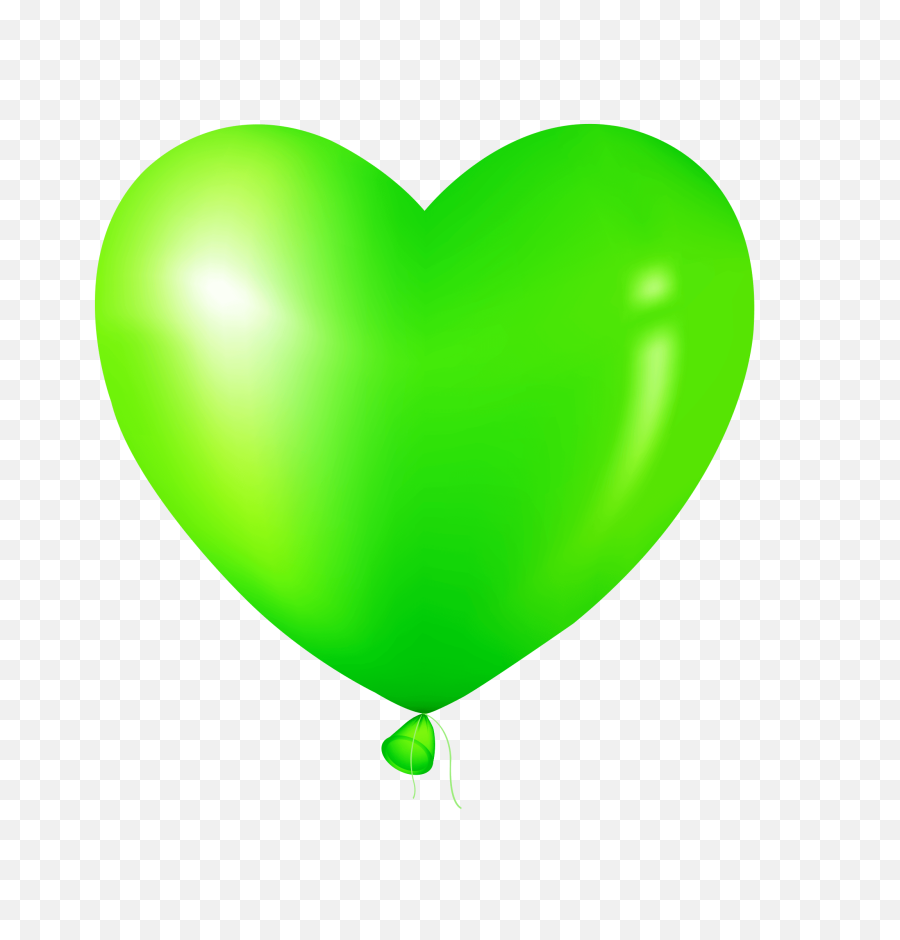 Green Heart Balloon Clipart Png Image - Heart Balloon Clipart Png,Green Heart Png