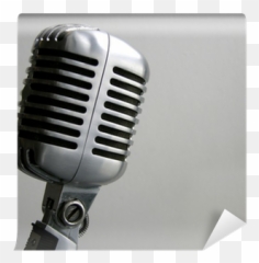 Vintage Microphone Wall Mural U2022 Pixers - We live to change Vintage Microphone png