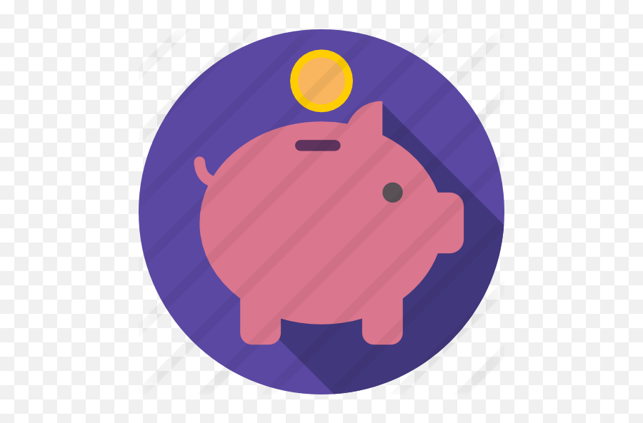 Piggy Bank - Piggy Bank Flat Icon Png,Piggy Bank Transparent Background