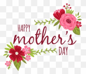 Happy Mothers Day Text - Transparent Background Png