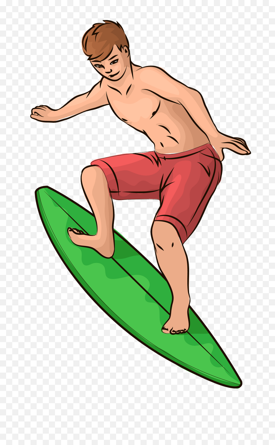 Clipart - Surfing Clipart Png,Surfer Png