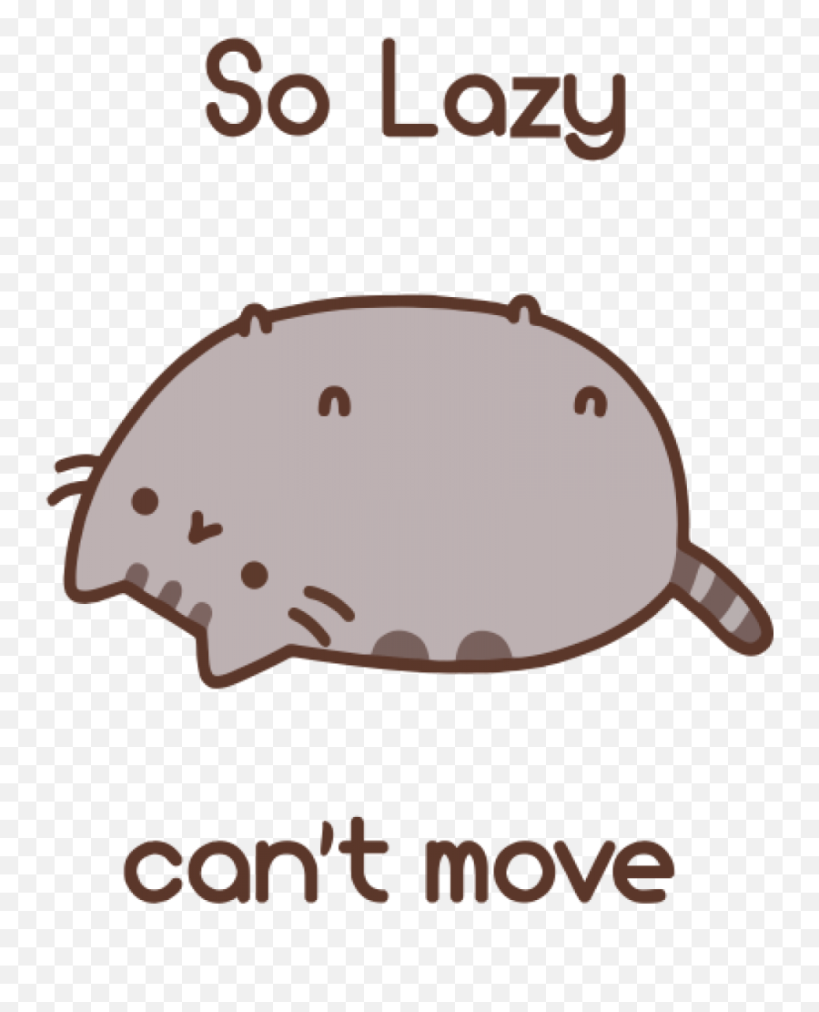 Your Days Off From Work According To Pusheen The Cat - Pusheen So Lazy Can T Move Png,Pusheen Transparent