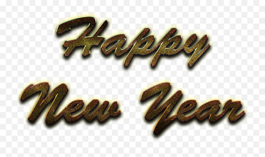 Happy New Year Word Art Png Image Background Arts - Happy New Year Text With No Background,Happy New Years Png