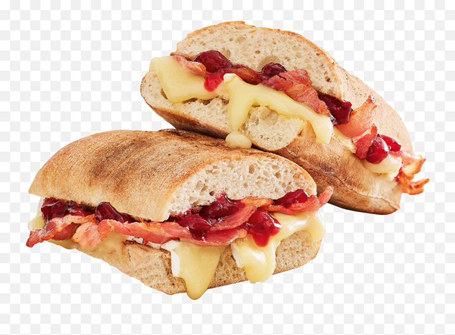 This Is The Most Unhealthy Christmas Sandwich - Brie Bacon And Cranberry Sandwich Png,Sandwich Transparent