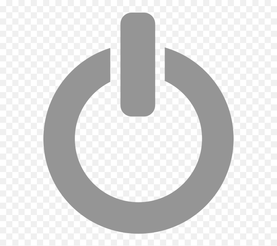 Shutdown Turn Off White - Turn On Icon Png,Off White Logo Png