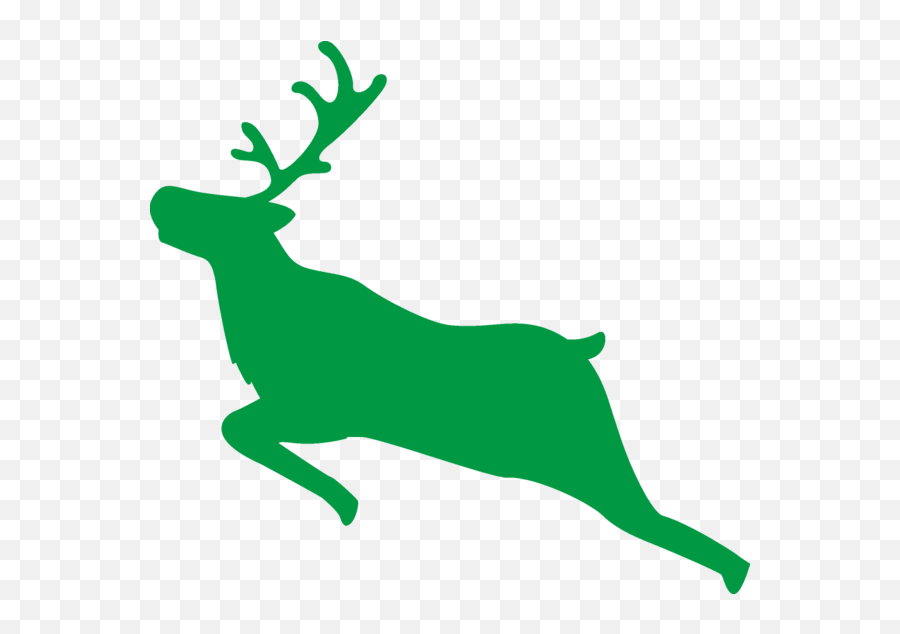 Christmas Green Deer Reindeer For - Elk Png,Christmas Reindeer Png