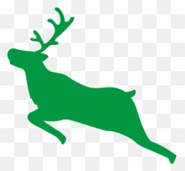 Christmas Green Deer Reindeer For - Elk png