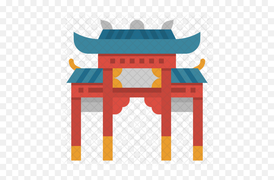 Chinese Gate Icon - Religion Png,Chinese Png