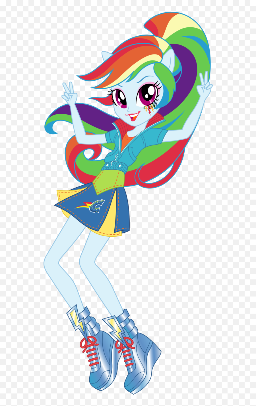 Image Of School Spirit Clip Art Medium Size - Friendship Equestria Girls Friendship Games Rainbow Dash Png,Spirit Png