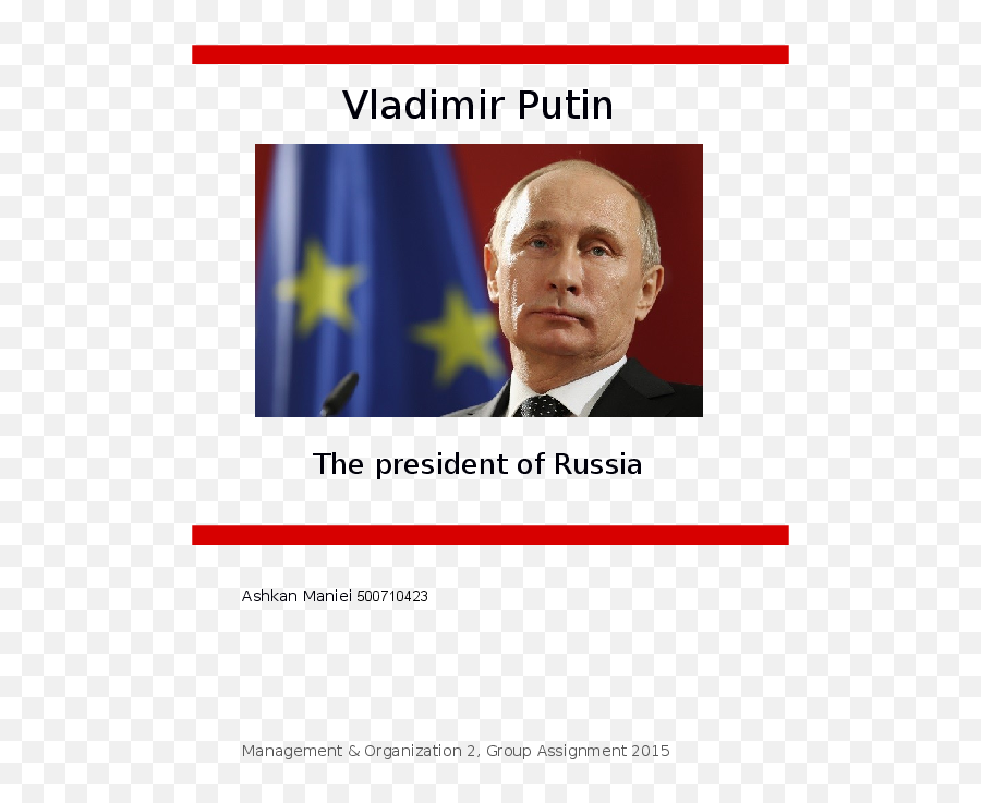 Doc Leadership Analysis Of Vladimir Putin Ashkan Maniei - Putin On Democracy Png,Putin Transparent
