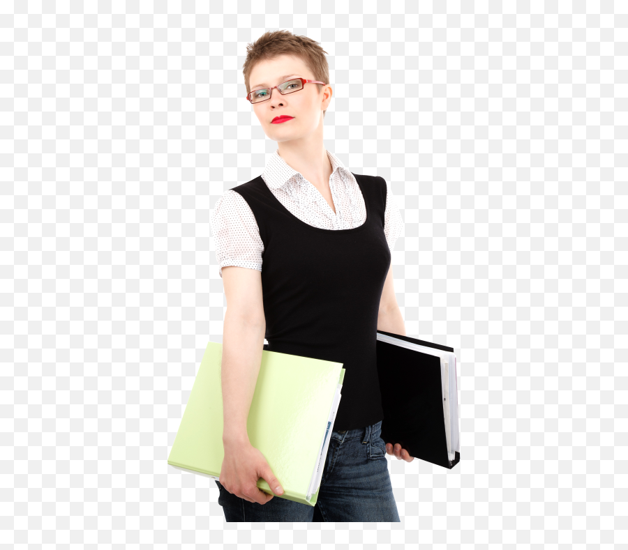 Business Woman Holding Files In Her Hands Png Image - Pngpix Free Business Woman Png,Hands Png