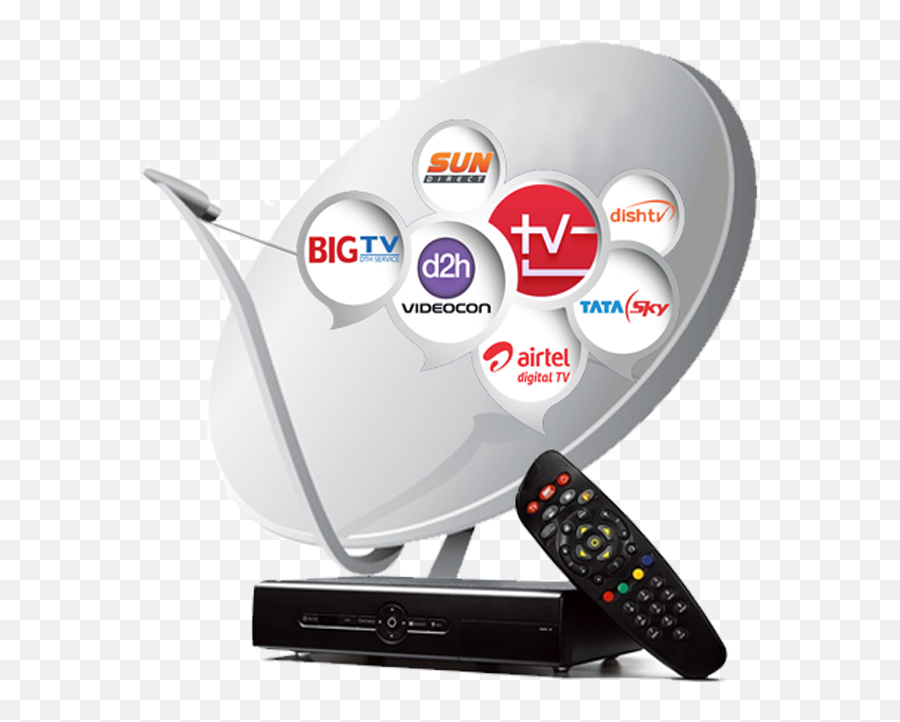 Dish tv. Satellite TV logo. DTH 475k. Dishes logo.