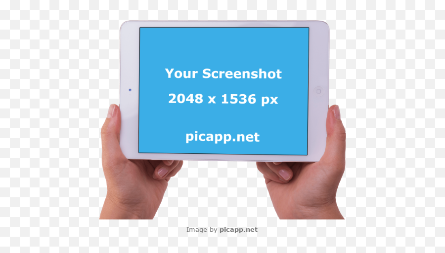 This Image Shows A Man Holding His - Ipad Hand Landscape Png,Ipad Frame Png