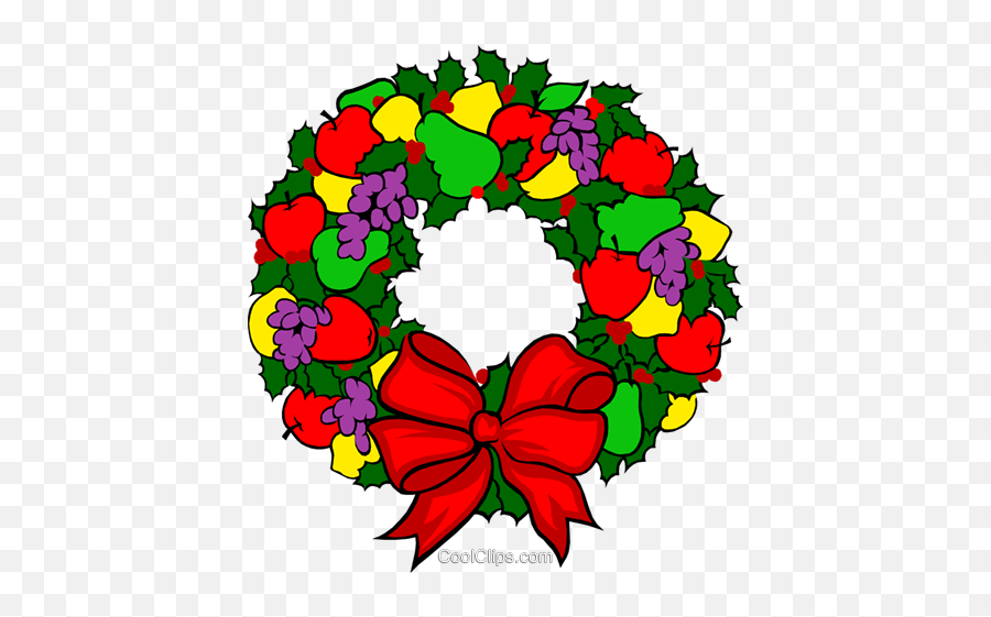 Christmas Wreath Royalty Free Vector - Clip Art Christmas Design Png,Christmas Wreath Vector Png