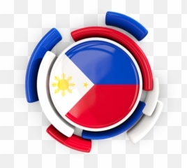 Round Flag With Pattern - Circle Philippine Flag Icon Png,Philippine Flag Png