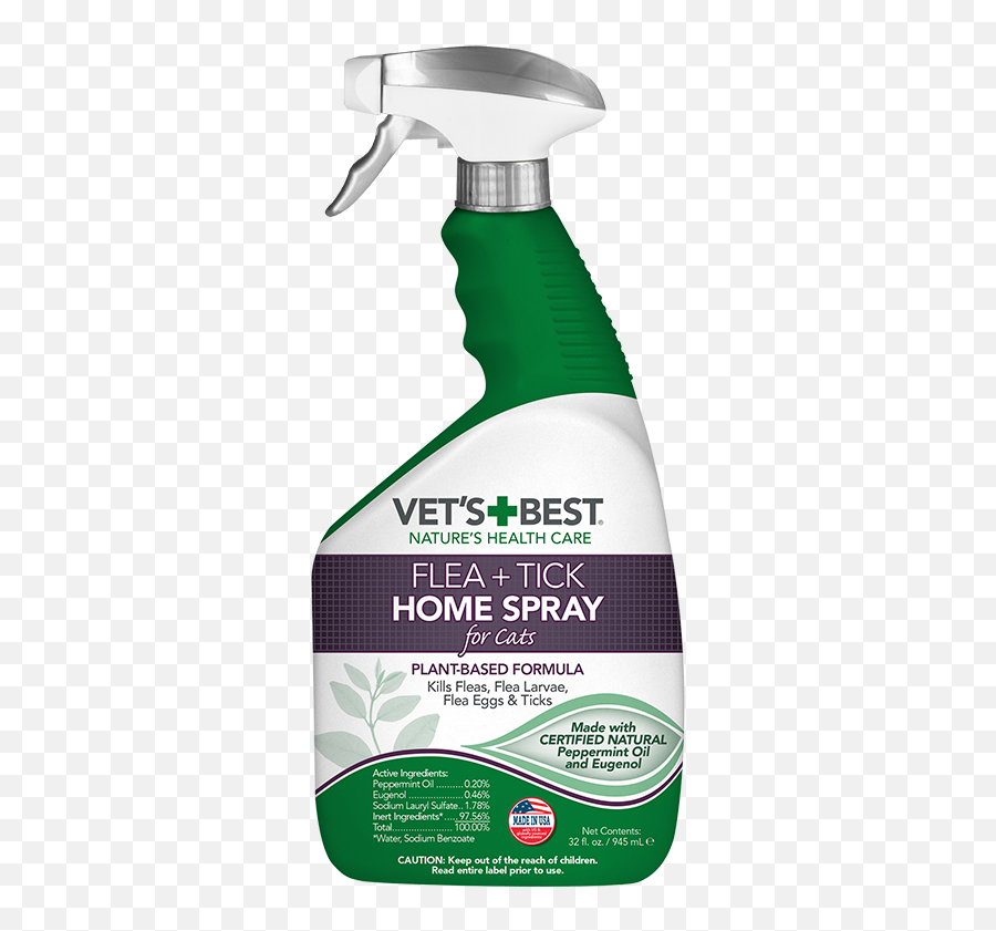 Flea Spray For Cats Keeps Your Home Pest - Free Vetu0027s Best Best Flea And Tick Home Spray Png,Flea Png