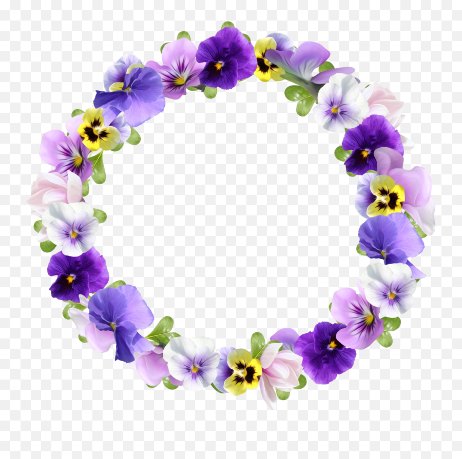 Purple Flower Crown - Flowers Round Frame Png Transparent Whosoever Shall Call Upon The Name,Purple Flower Transparent