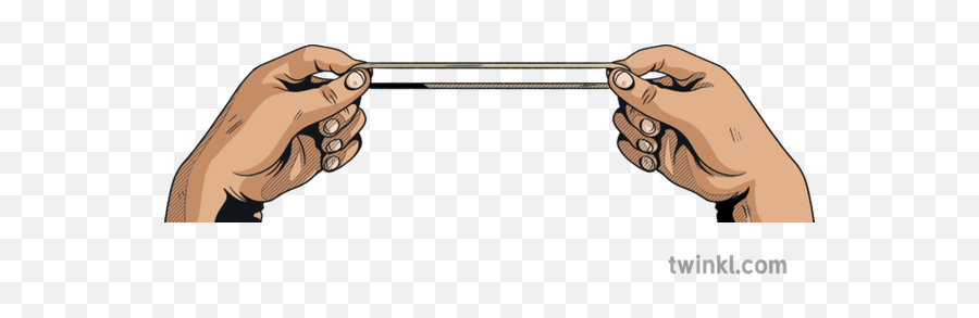 Elastic Band Being Stretched Force - Rubber Band Stretching Force Png,Rubber Band Png